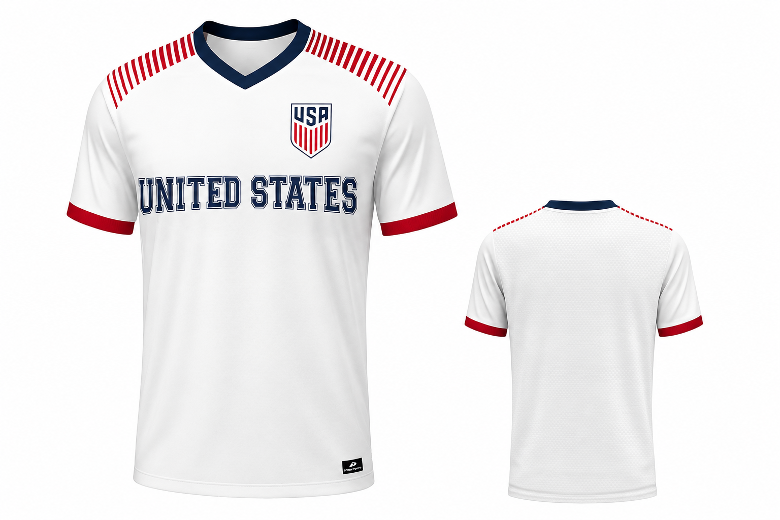 USA White Game Day Shirt
